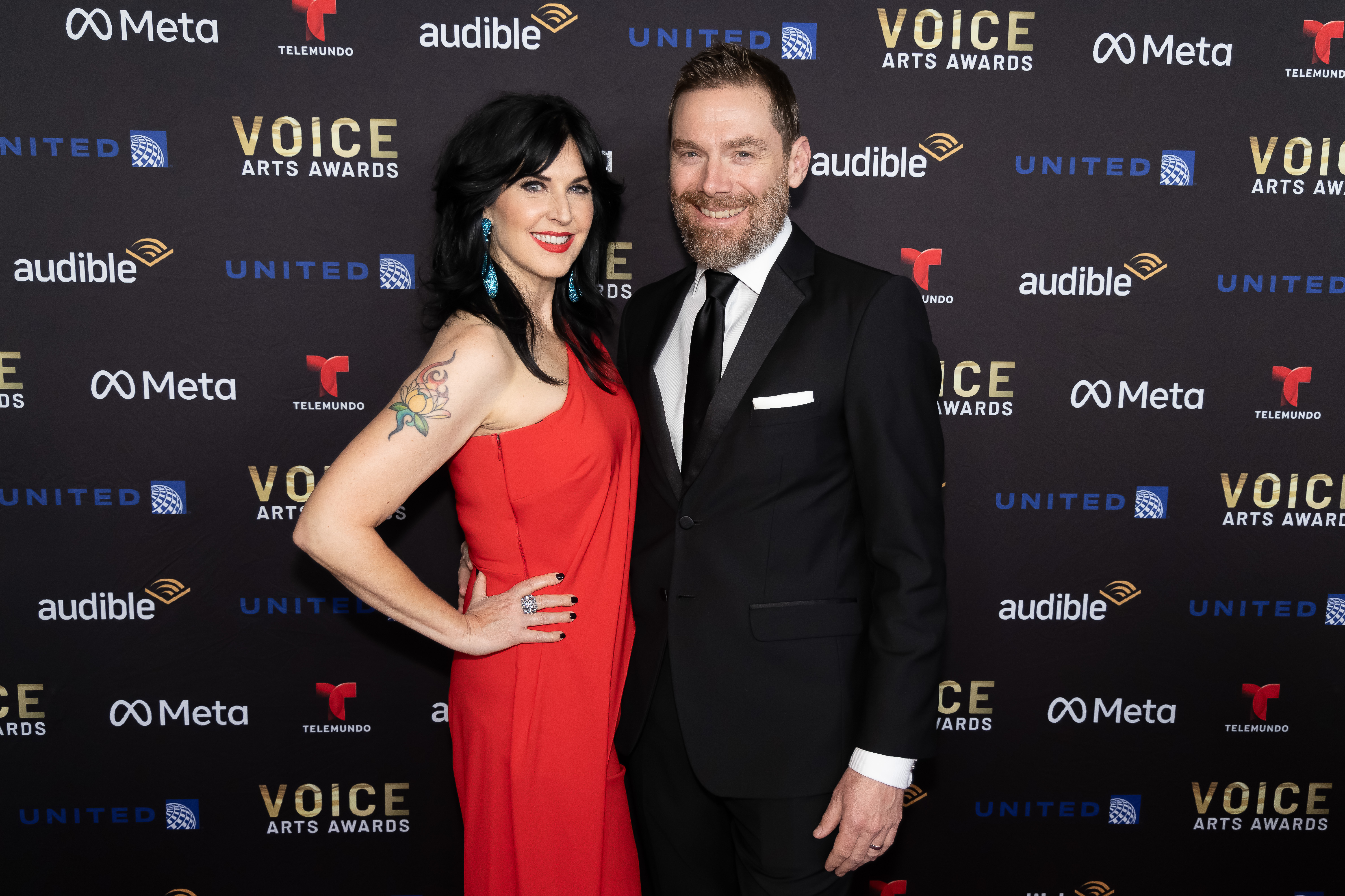 Jennifer Knight on the Voice Arts Awards red carpet